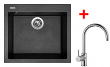 Sinks CUBE 560 Metalblack + Vitalia 